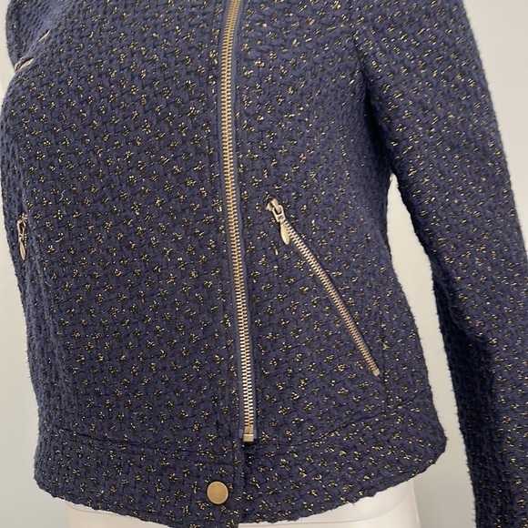 QMack‎ metallic tweed motorcycle jacket - Picture 6 of 10